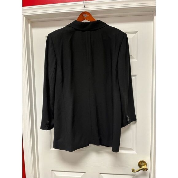Elisabeth by Liz Claiborne Black Long Suit Jacket sz 22 EUC - Picture 6 of 6